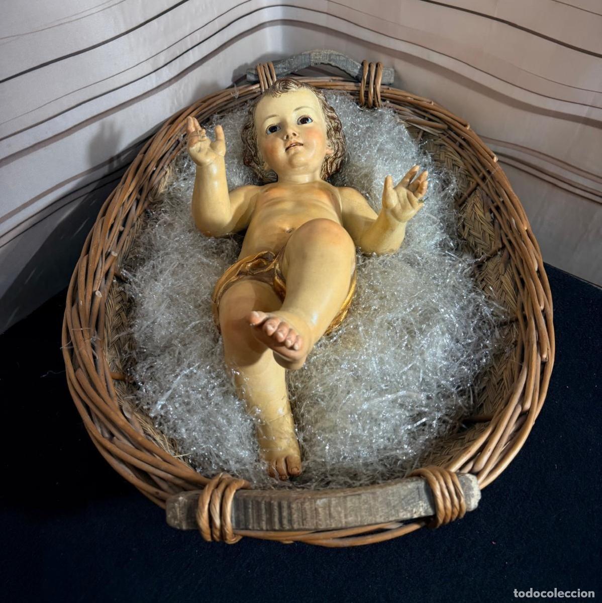 Arte: Antiguo Ni&ntilde;o Jes&uacute;s de Olot 52 cm
