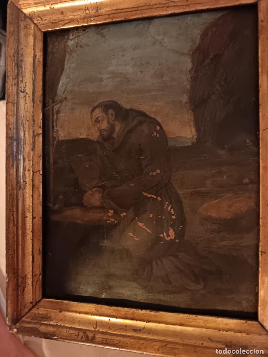 Arte: Cobre con escena de San Francisco de As&iacute;s