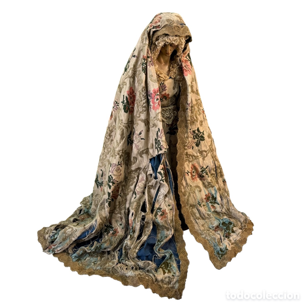 Arte: Virgen de vestir policromada - Foto 4