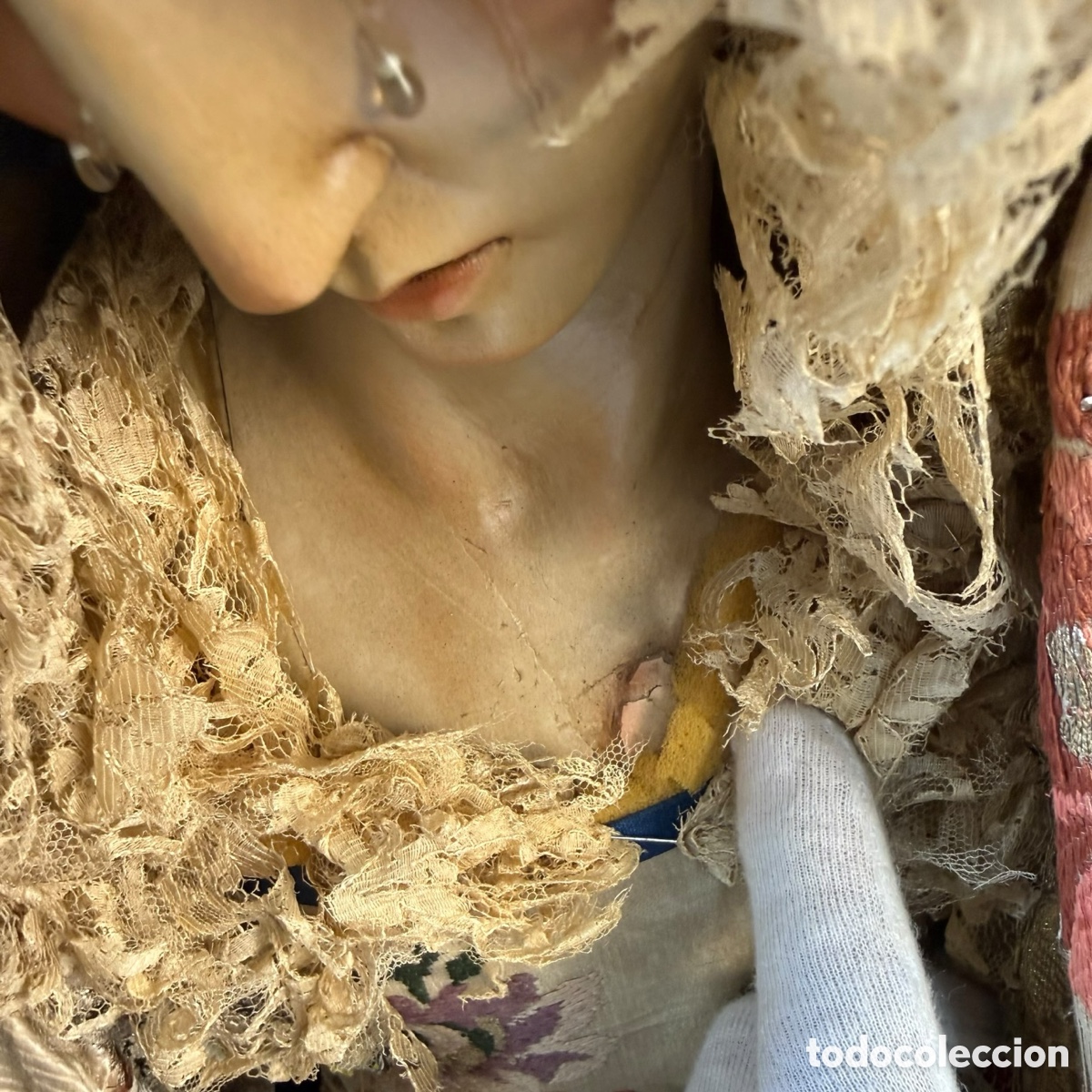 Arte: Virgen de vestir policromada - Foto 20