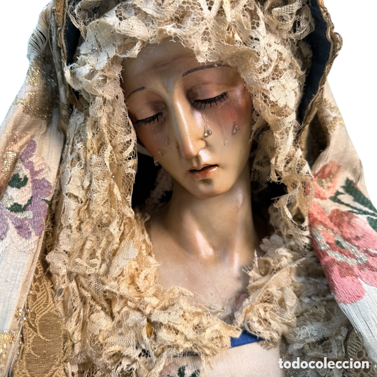Arte: Virgen de vestir policromada