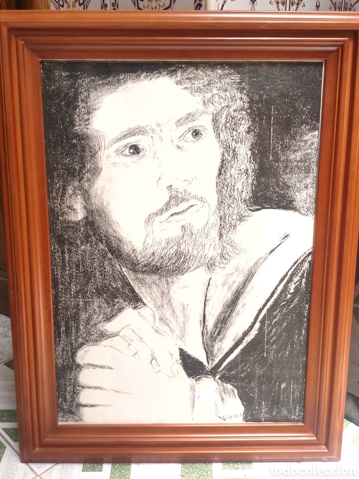 Arte: Cuadro religioso autor Viudes - Foto 1