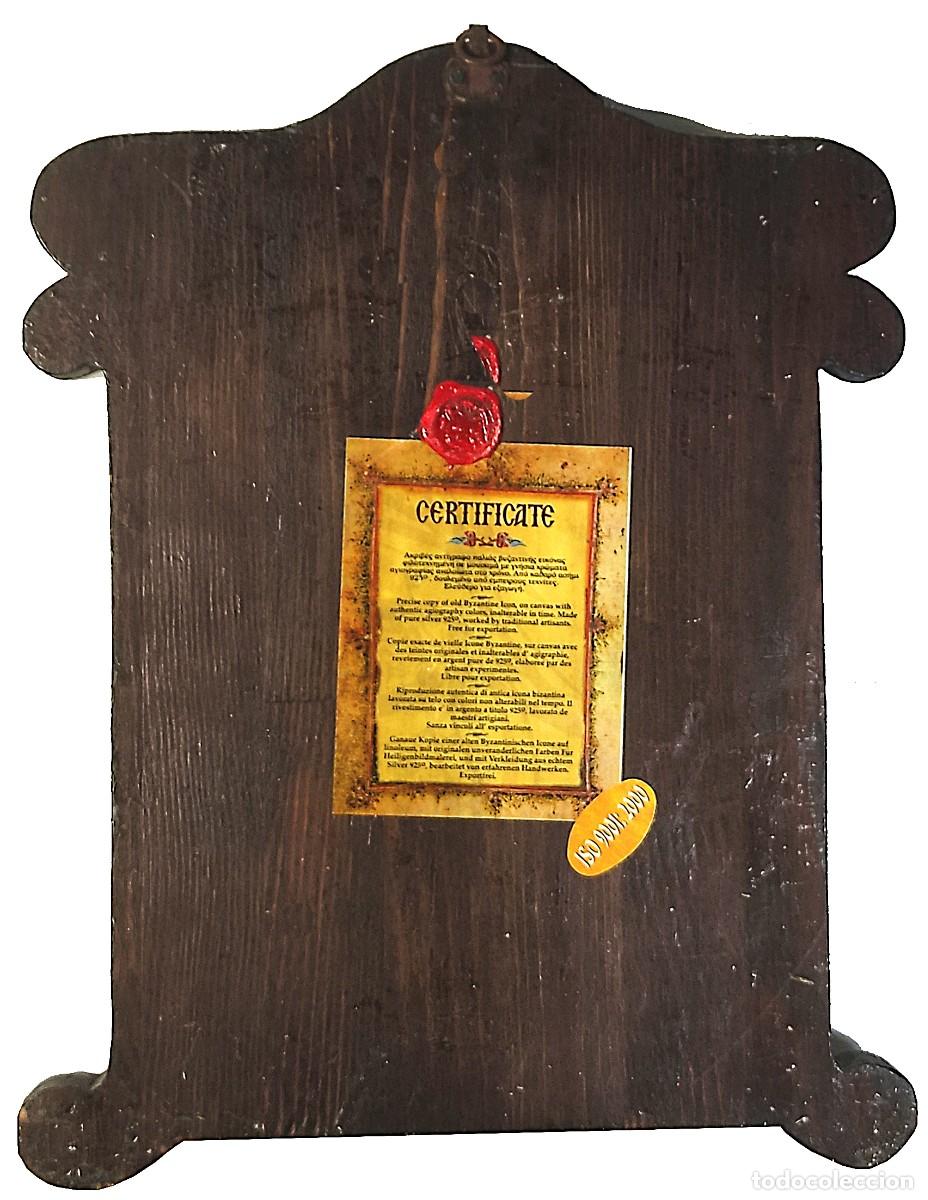 Arte: Icono de plata y oro San Jorge - Foto 3