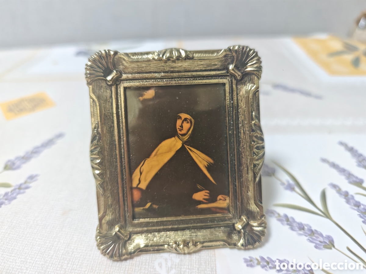 Arte: Cuadro de Santa Teresa de Jes&uacute;s en metal