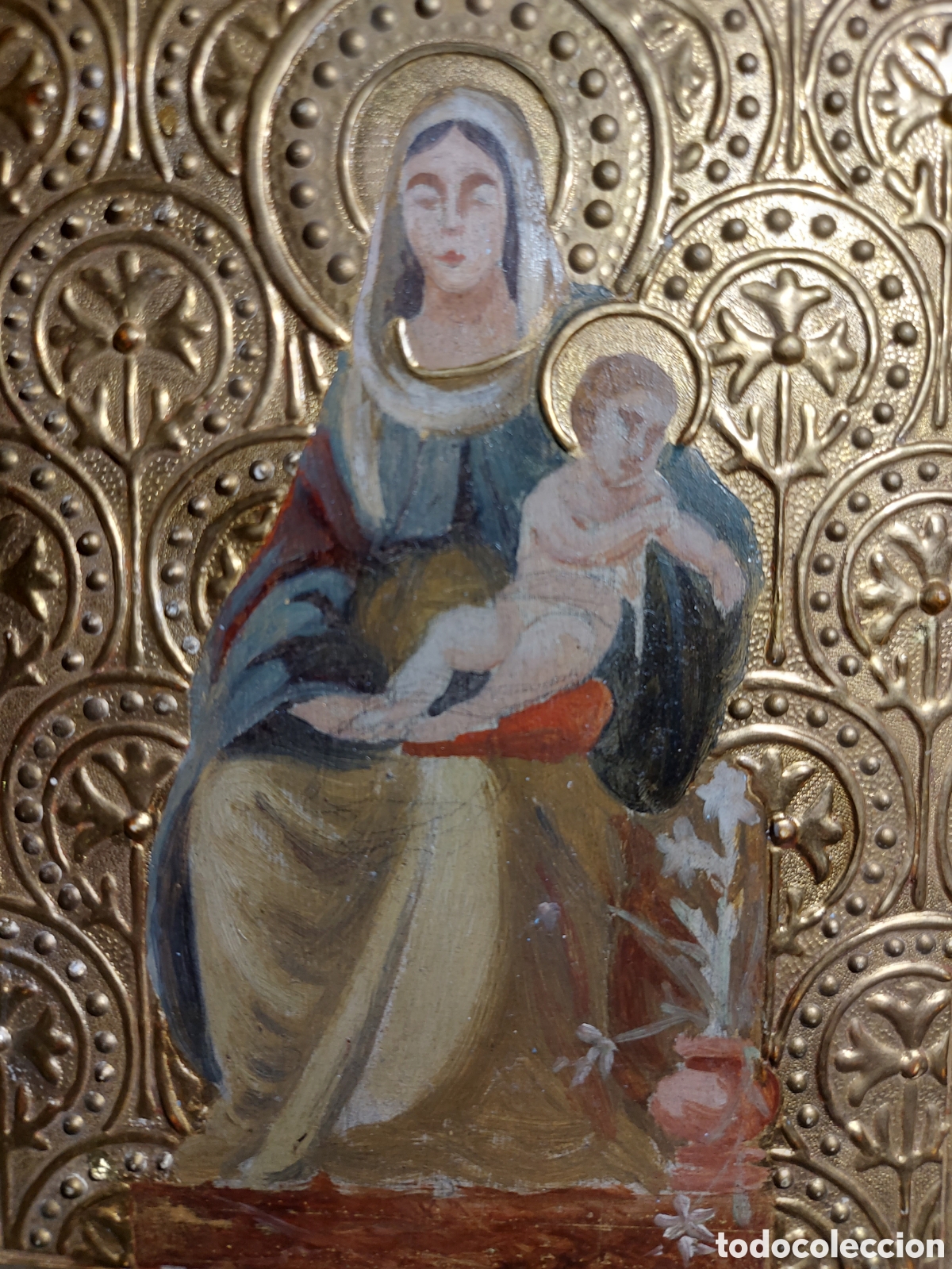 Arte: RETABLO &rdquo;LA VIRGEN CON EL NI&Ntilde;O&rdquo; EPOCA
