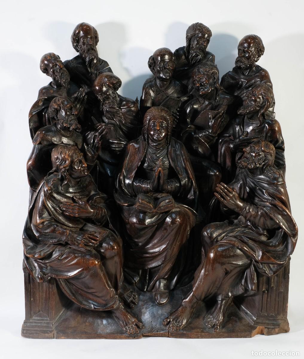 Arte: RELIEVE DE MADERA ATRIBUIDO A GABRIEL MARIA MAGDALENA Y LSO AP&Oacute;STOLES YOLY SIGLO XVI