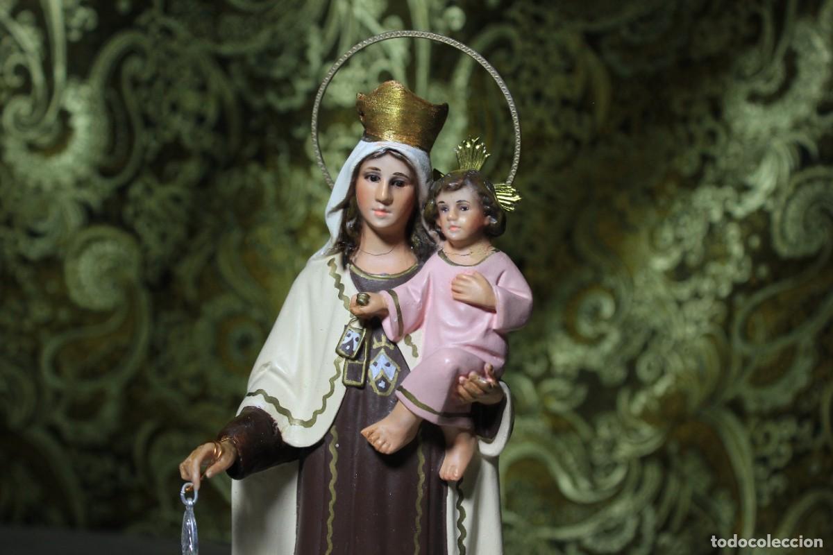 Arte: Estatua Virgen y Ni&ntilde;o, Antigua Virgen del Carmen, Escultura