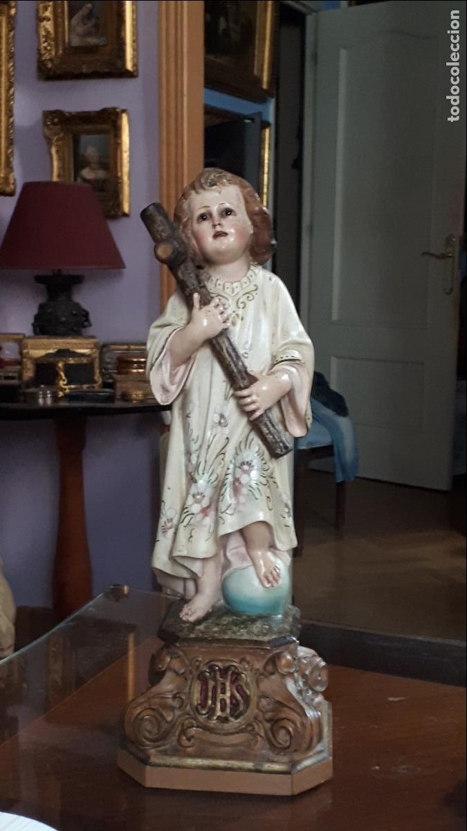 Arte: SANTO NI&Ntilde;O DE LA PASI&Oacute;N. PASTA DE OLOT. SIGLO XIX.