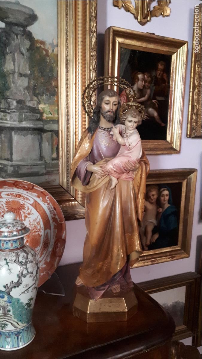 Arte: SAN JOS&Eacute;. PASTA DE OLOT SIN MARCAS. SIGLO XIX-XX.