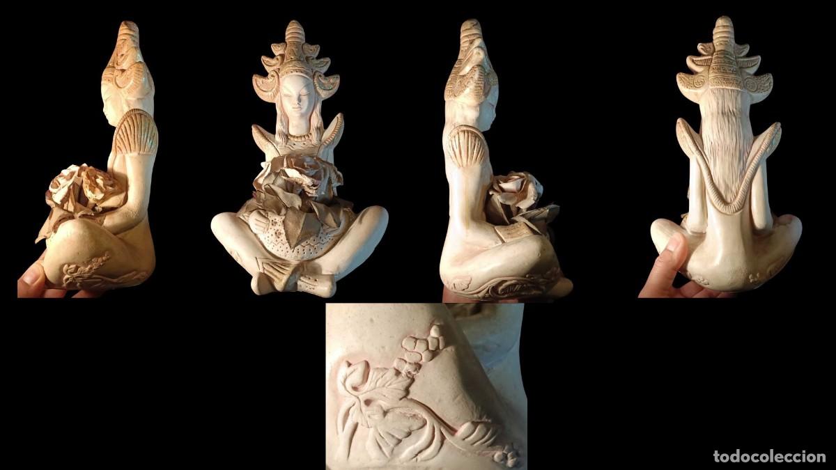 Arte: Escultura de la Diosa Shiva, S&iacute;mbolo de Abundancia, en Yeso - Una Rareza Vintage