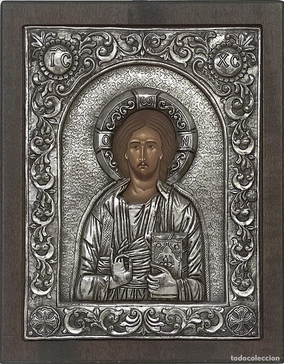 Arte: Imagen del Cristo icono de plata
