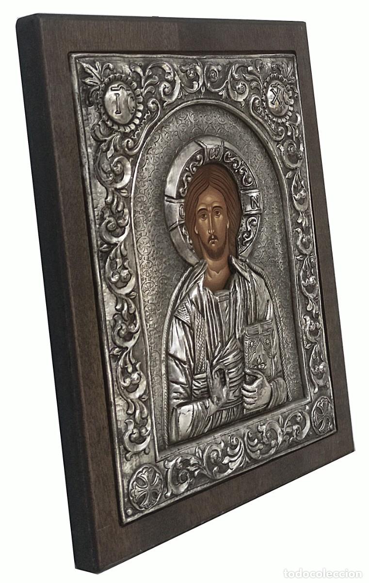 Arte: Imagen del Cristo icono de plata - Foto 2