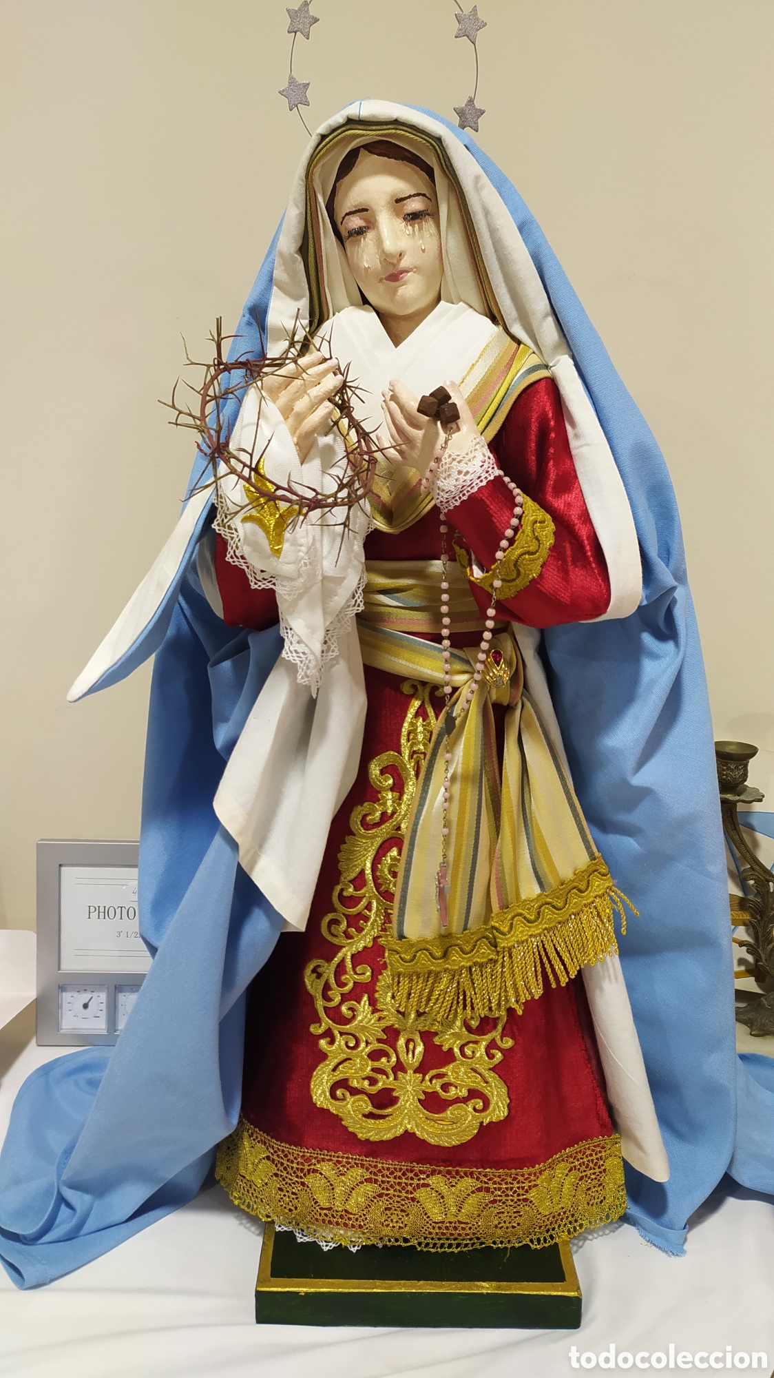 Arte: Virgen de vestir resina - Foto 13