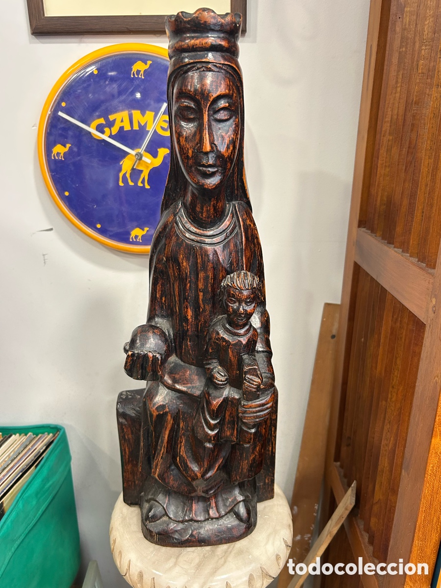 Arte: Talla de madera virgen la morenenta