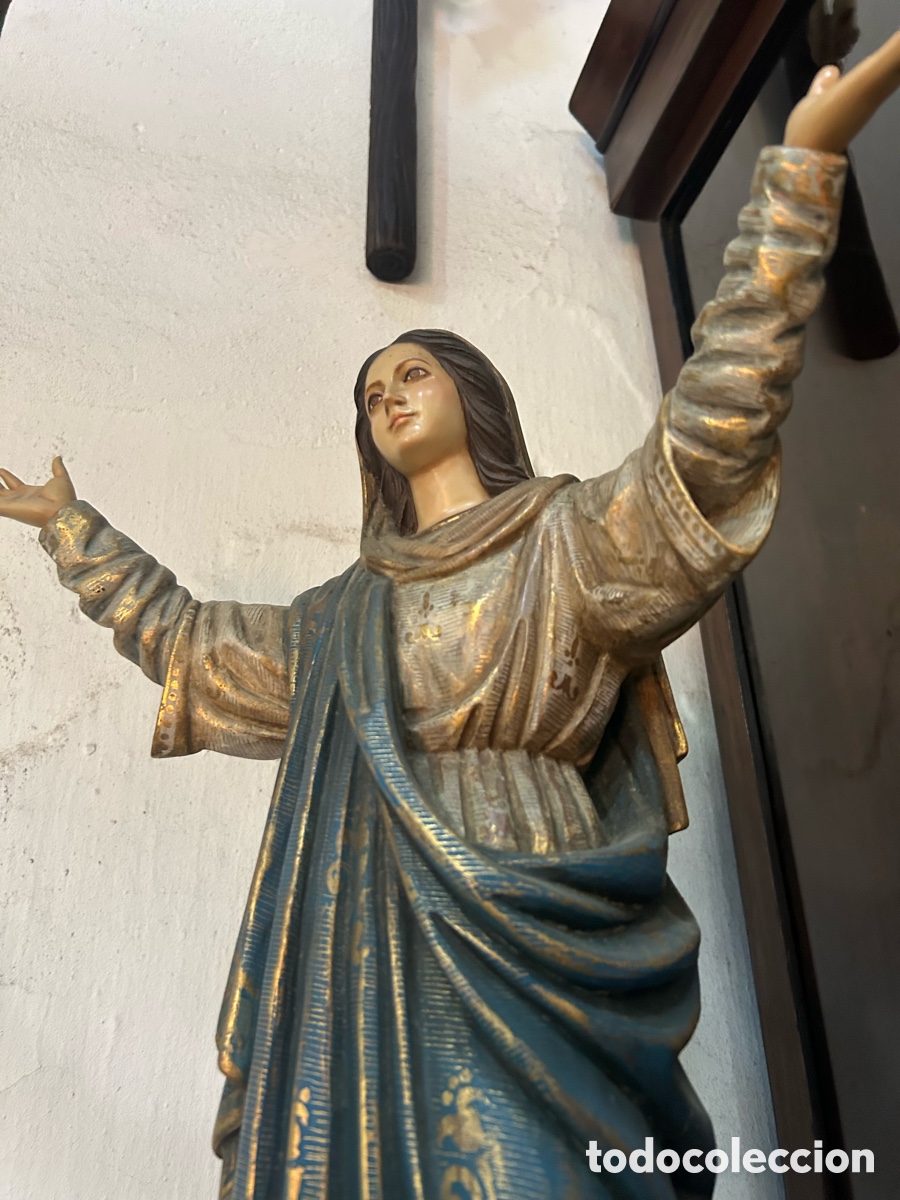 Arte: Talla madera Virgen La Milagrosa 70cm