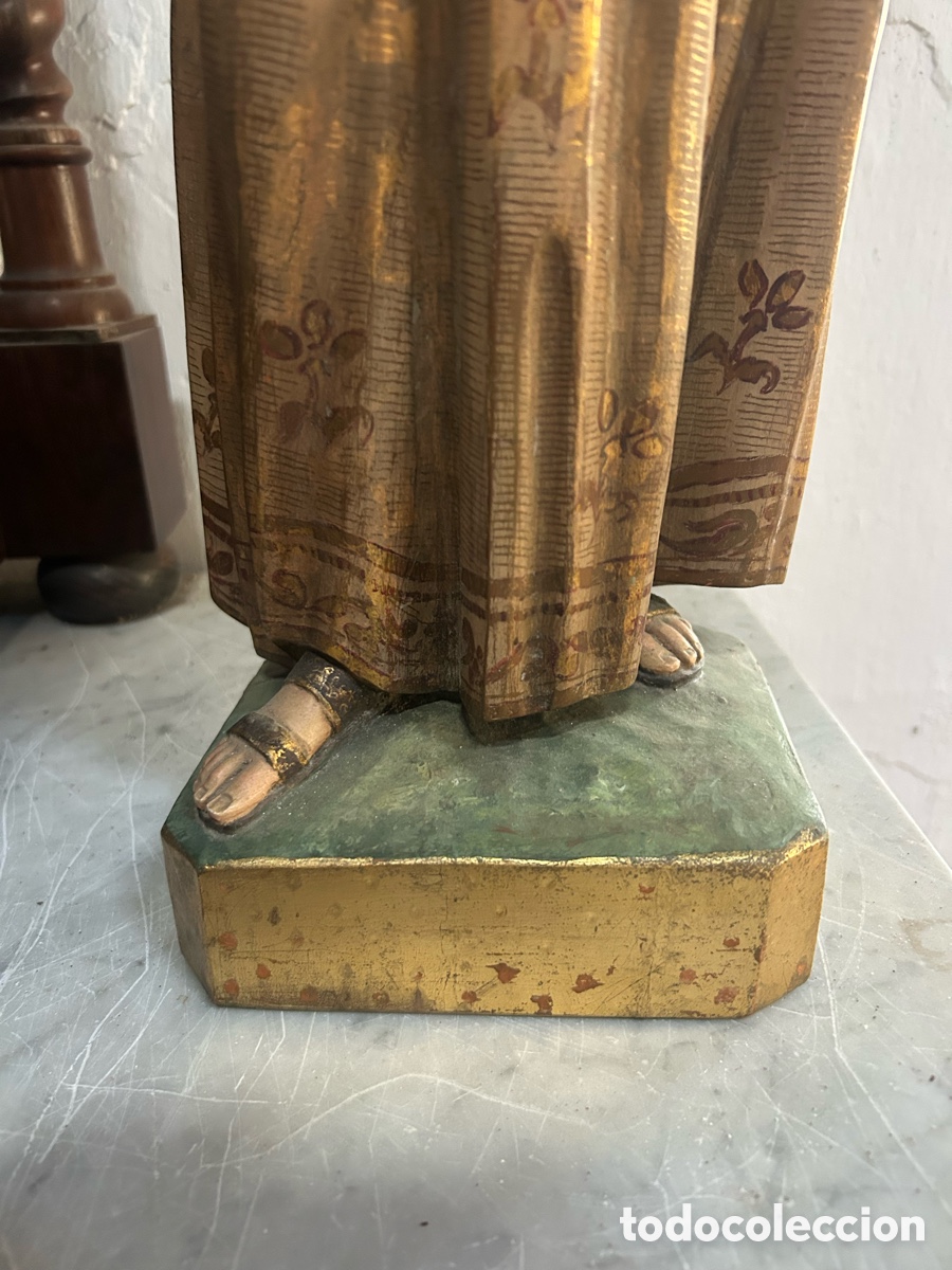 Arte: Talla madera Virgen con ni&ntilde;o - Foto 5