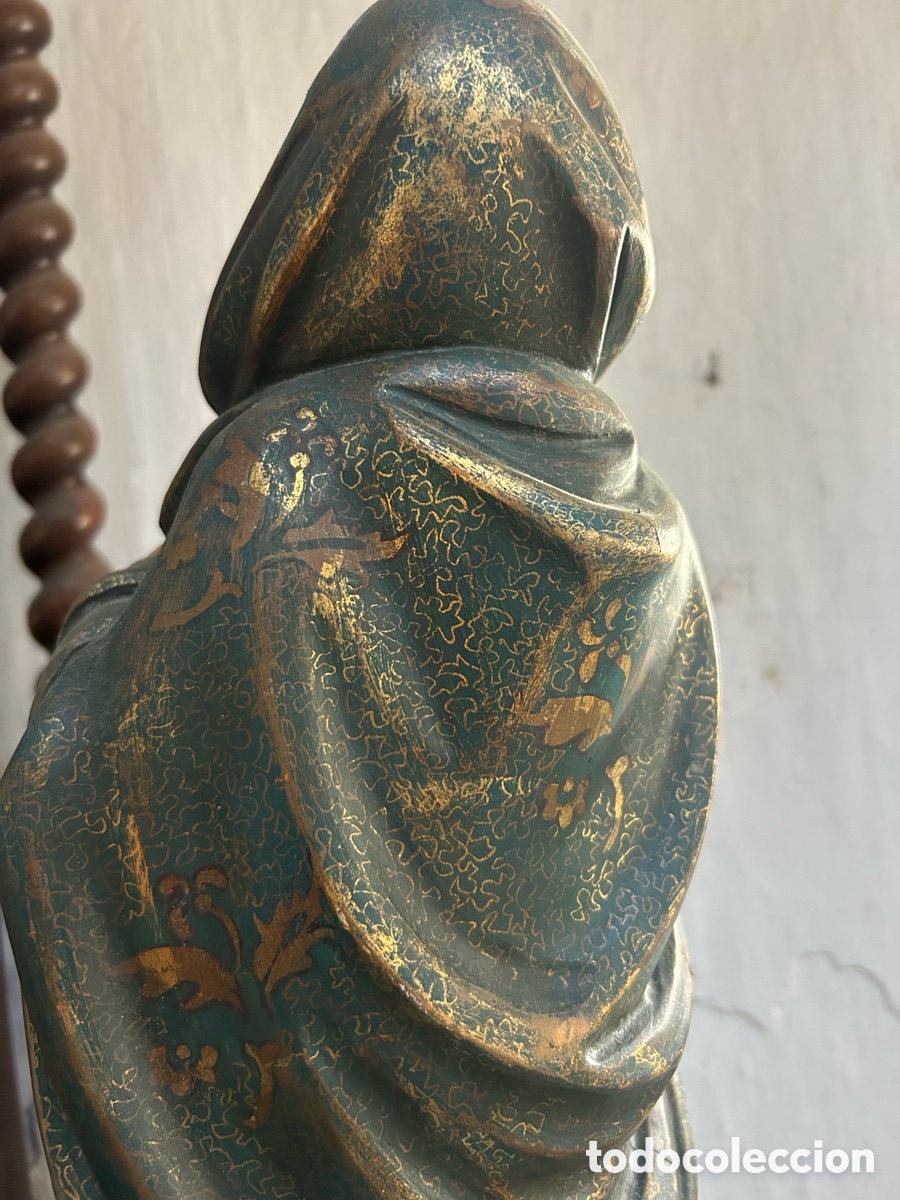 Arte: Talla madera Virgen con ni&ntilde;o - Foto 12