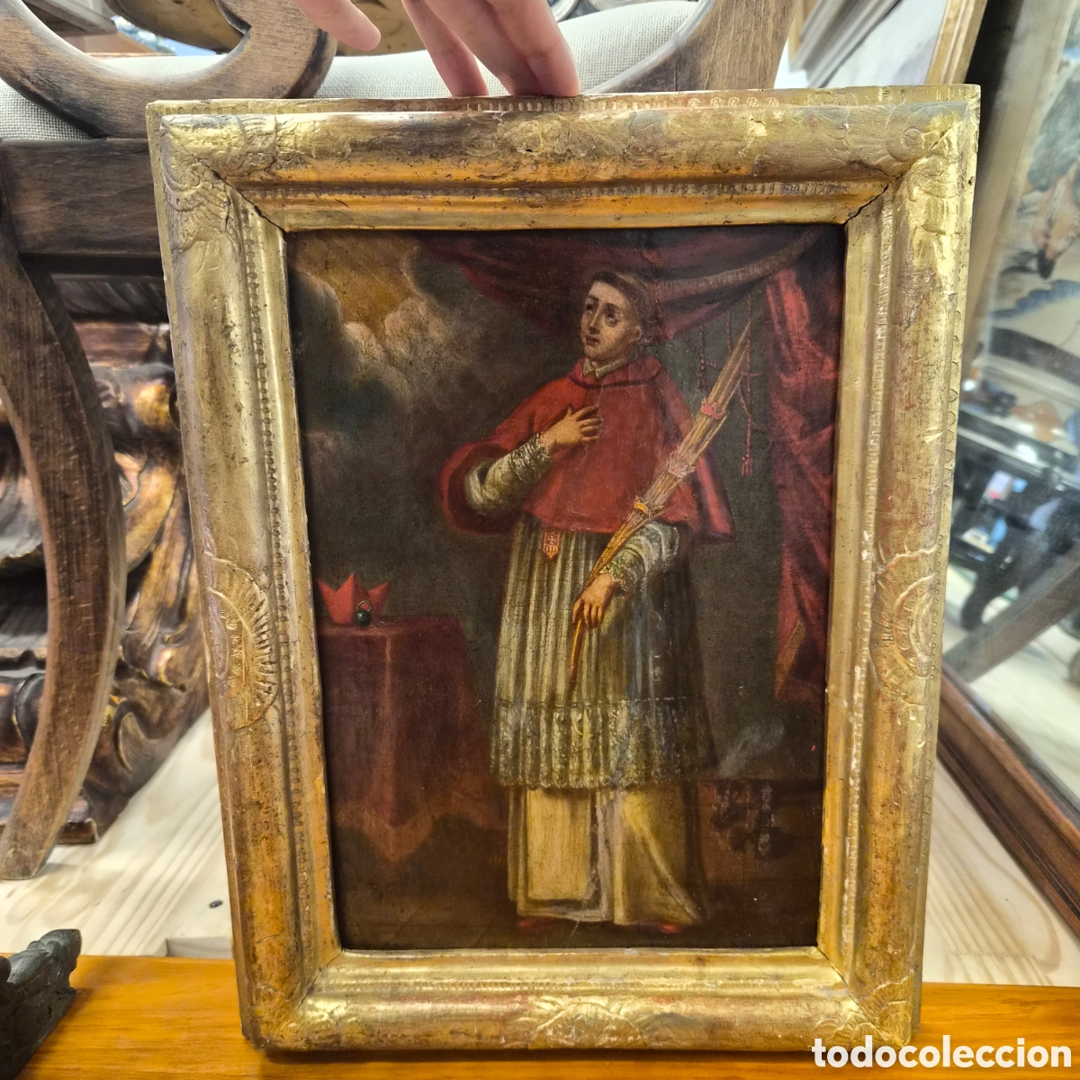 Arte: Oleo sobre tabla San Lorenzo SXVII-XVIII