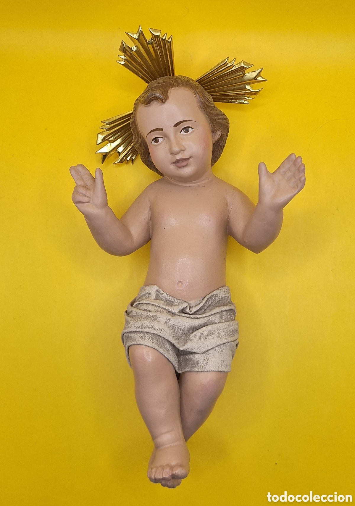 Arte: Figura Religiosa del Ni&ntilde;o Jes&uacute;s en Estuco