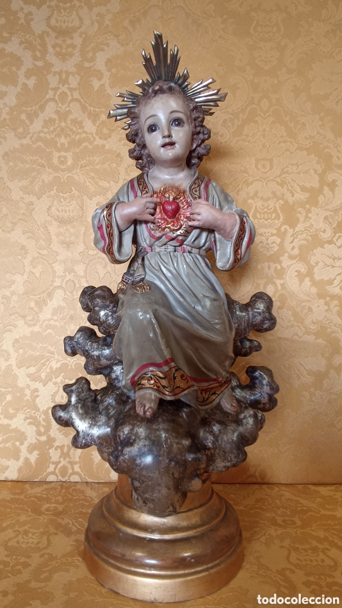 Arte: EXQUISITO NI&Ntilde;O JES&Uacute;S SAGRADO CORAZ&Oacute;N