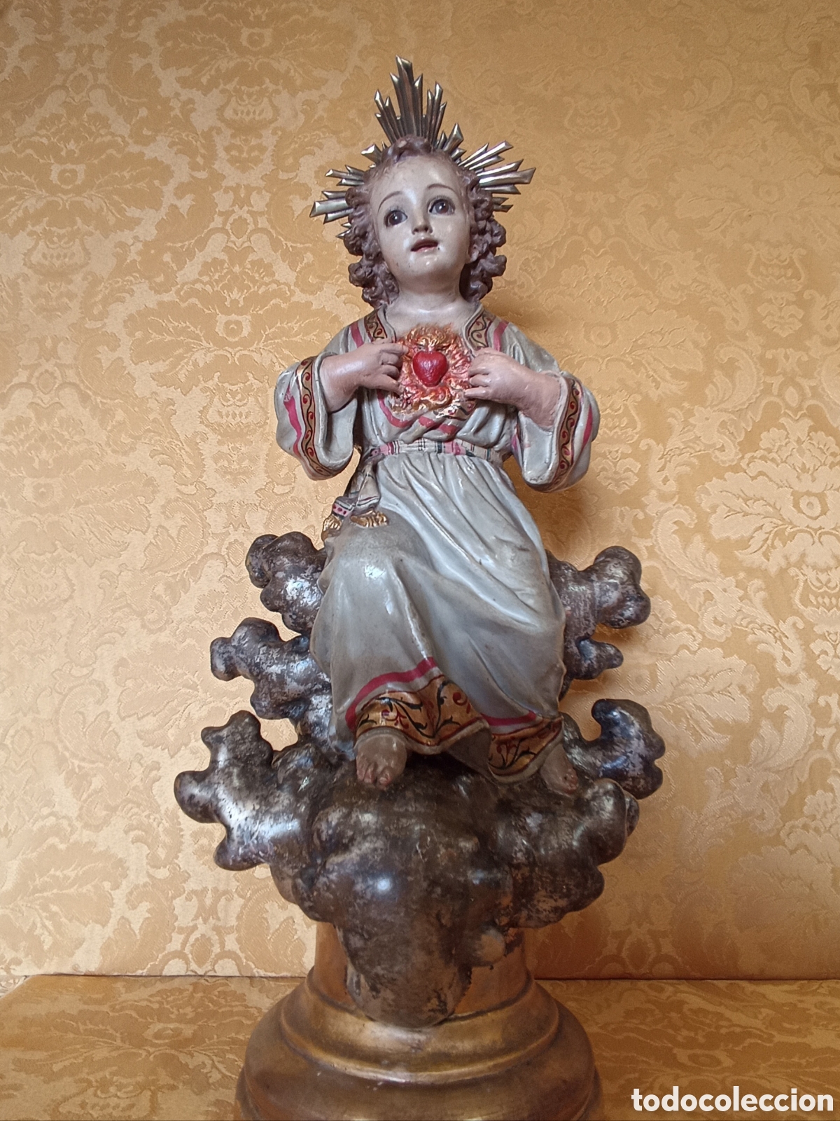 Arte: EXQUISITO NI&Ntilde;O JES&Uacute;S SAGRADO CORAZ&Oacute;N