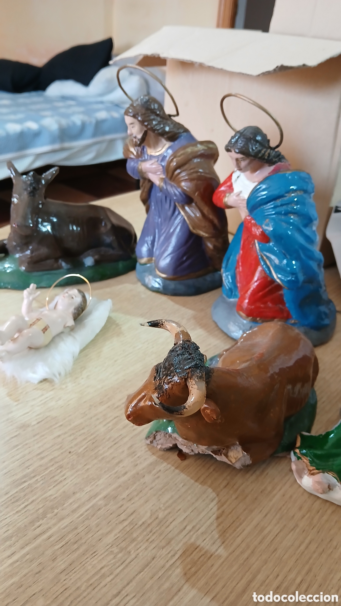 Arte: Nacimiento de belen.piezas muy antiguas
