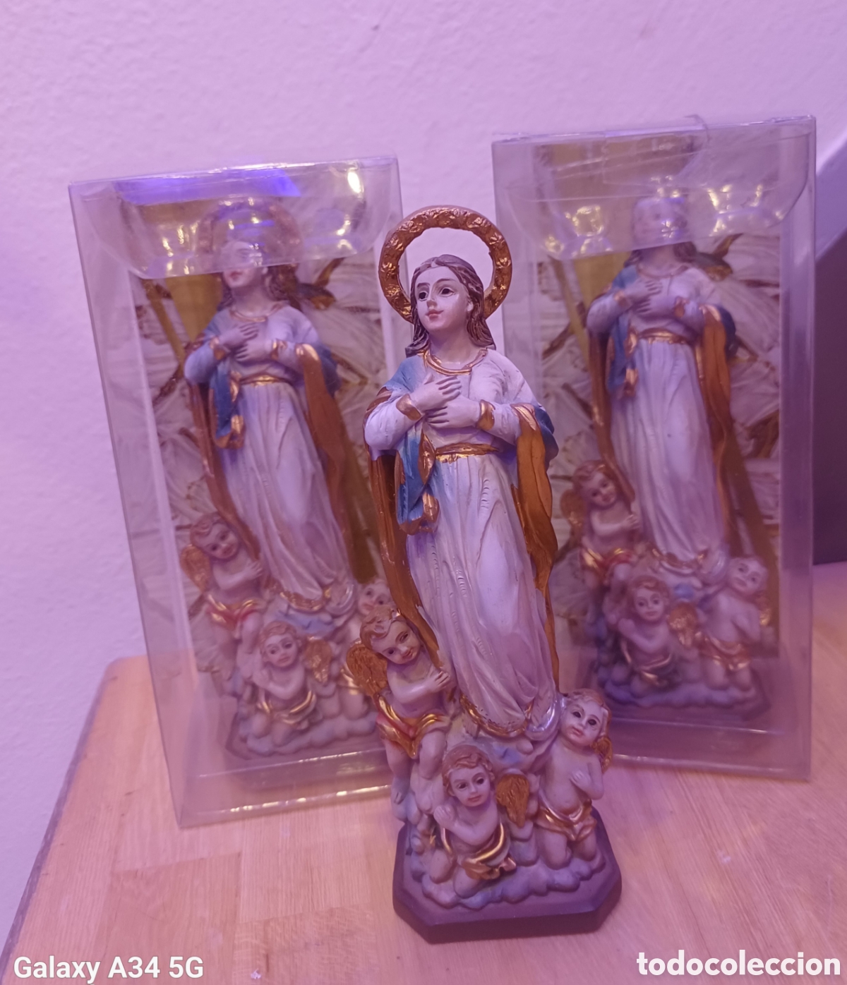 Arte: 3 IMAGENES DE LA PURISIMA14 CM NUWVAS