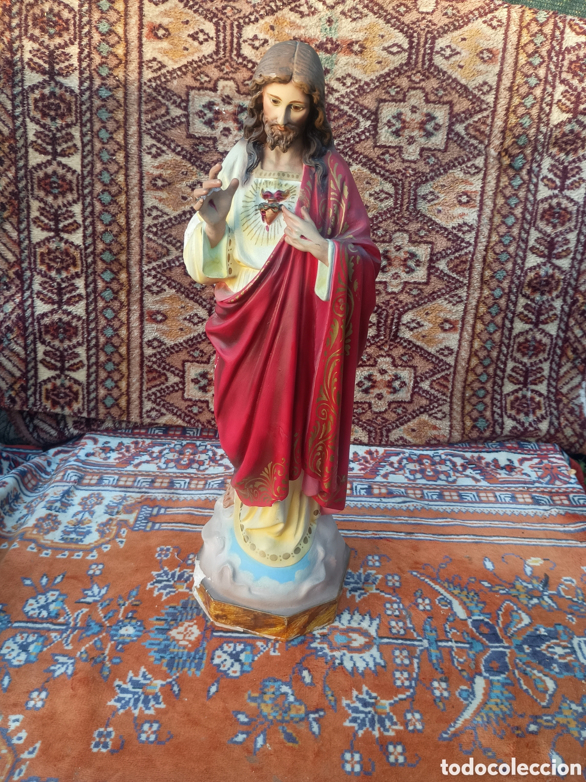 Arte: Sagrado coraz&oacute;n de Jes&uacute;s ojos de cristal