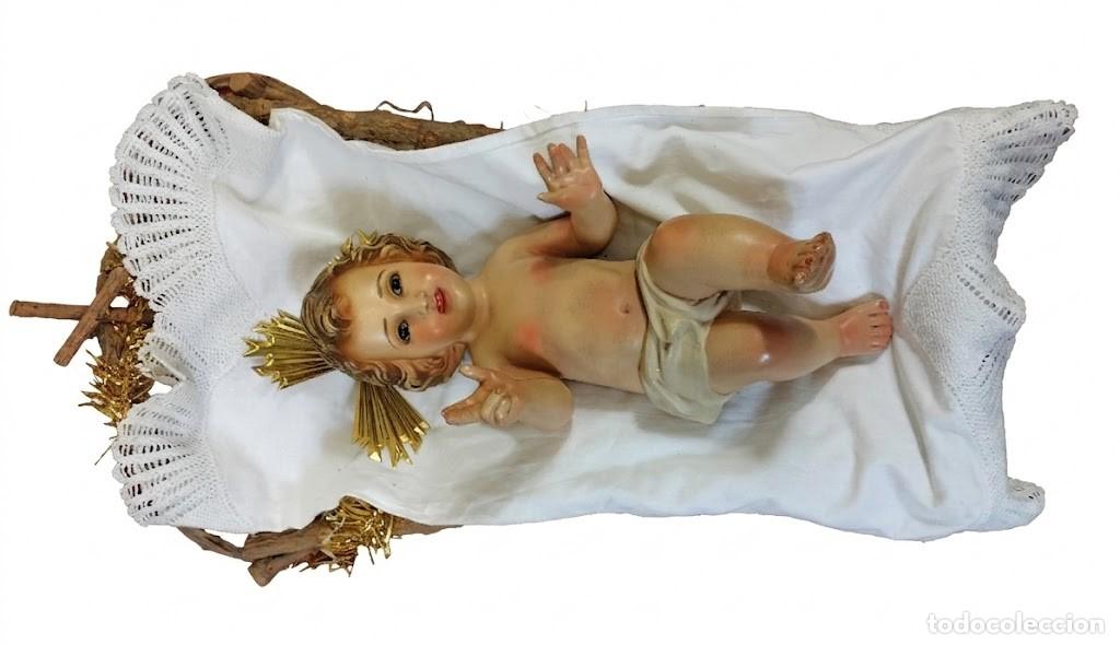 Arte: ANTIGUA FIGURA DEL NI&Ntilde;O JES&Uacute;S. ESTUCO POLICROMADO. ESPA&Ntilde;A. SIGLOS XIX-XX.