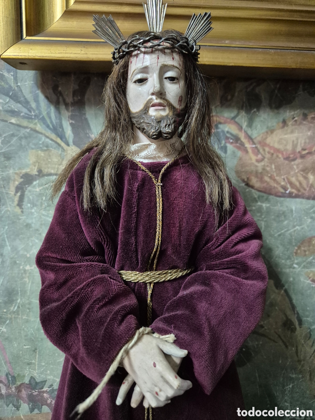 Arte: Antiguo jesus de medinaceli - Foto 2
