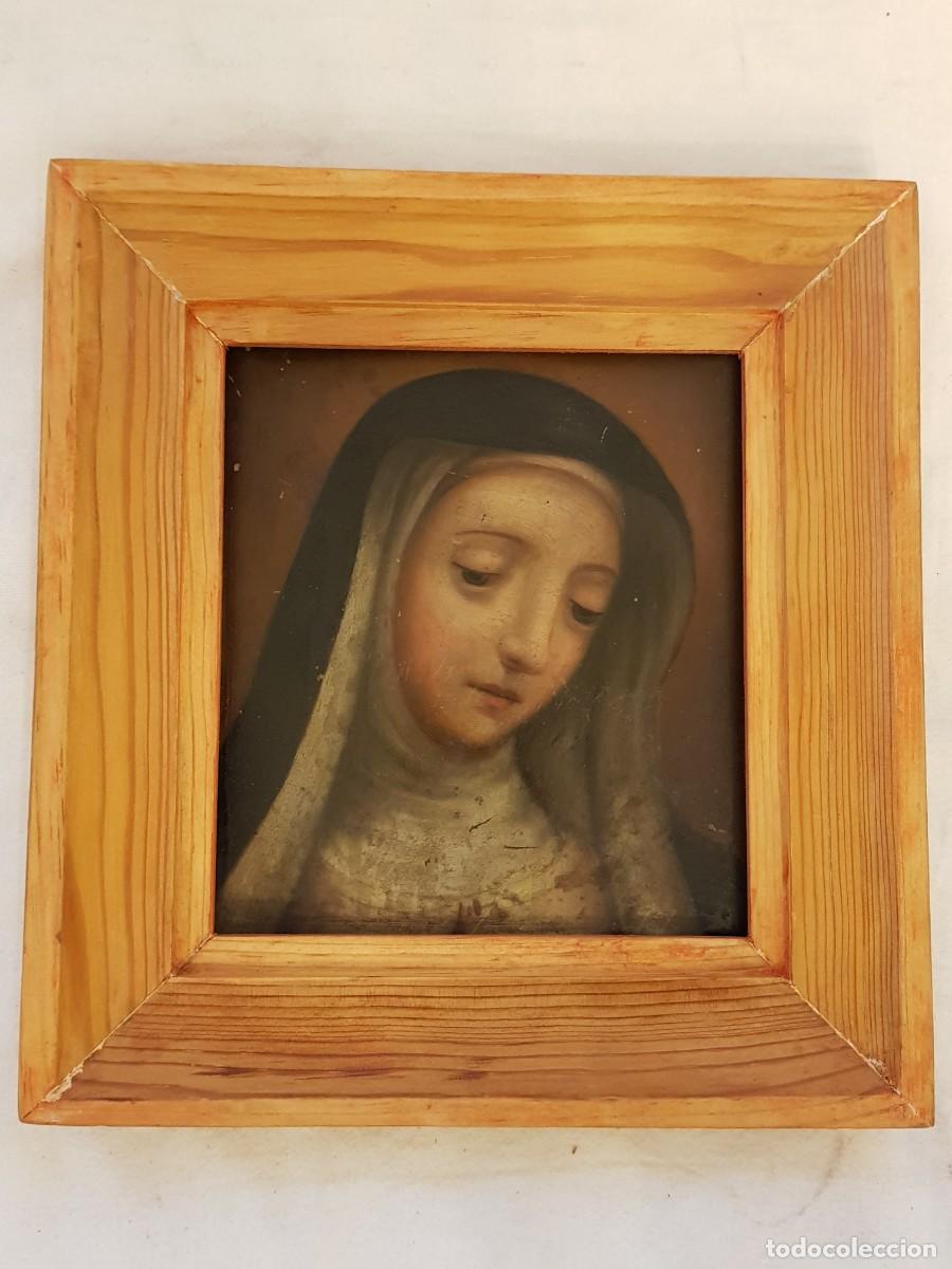 Arte: &Oacute;leo sobre cobre de Santa Teresa de Jes&uacute;s. Siglo XVIII