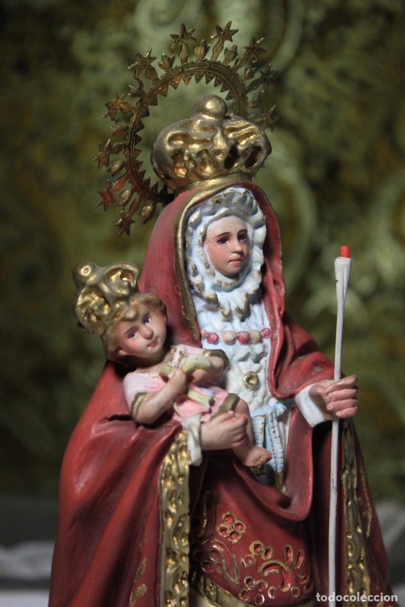 Arte: Escultura Virgen de la Candelaria, Virgen de Tenerife, Escultura de Escayola, Virgen Policromada