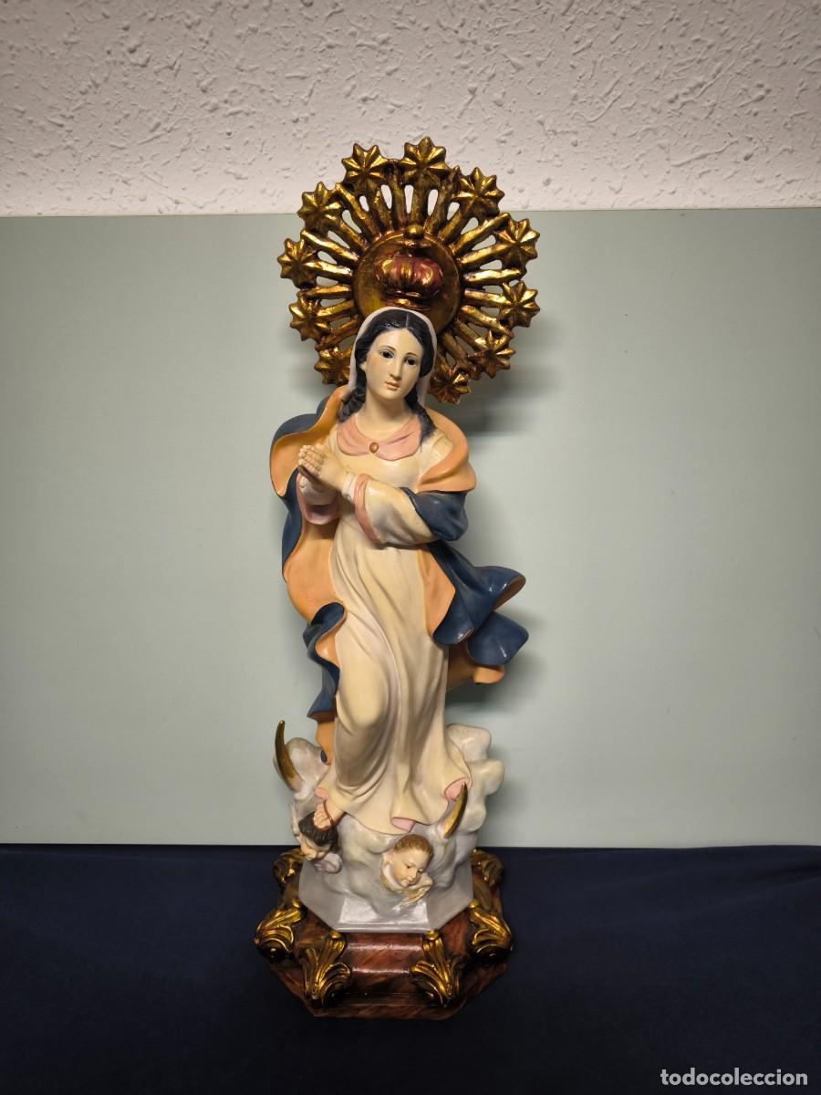 Arte: INMACULADA CONCEPCION REALIZADA EN ESTUCO. - Foto 2