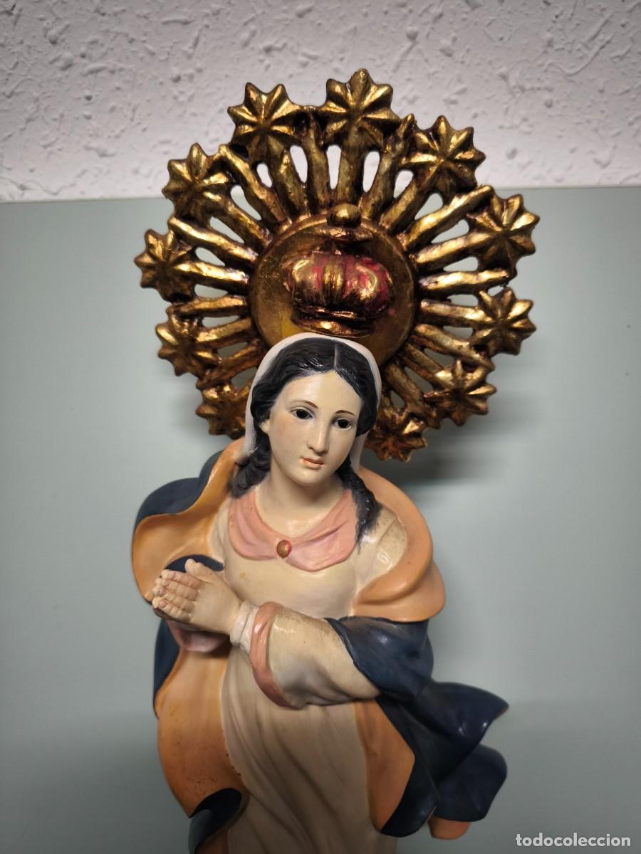Arte: INMACULADA CONCEPCION REALIZADA EN ESTUCO. - Foto 3