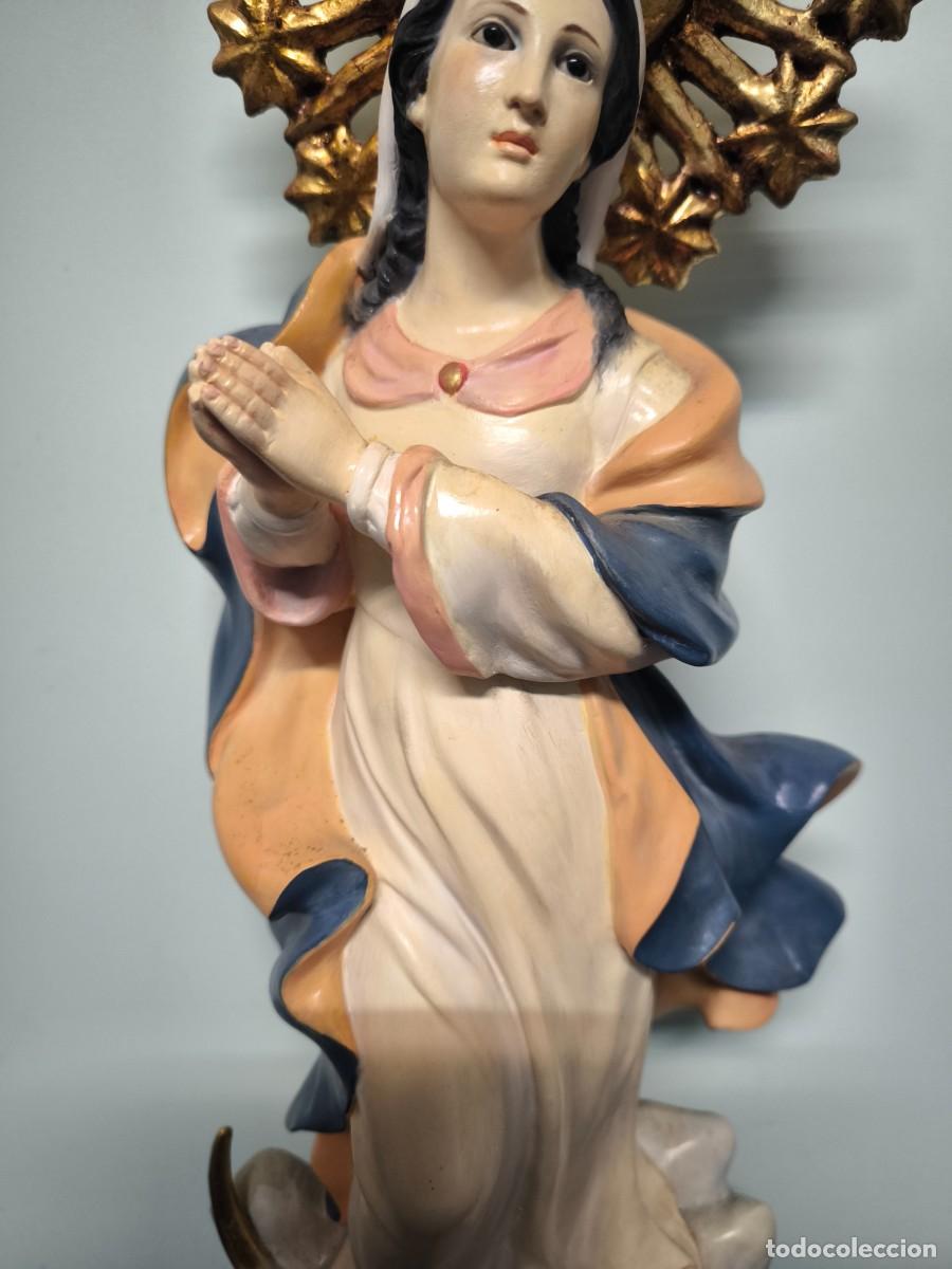 Arte: INMACULADA CONCEPCION REALIZADA EN ESTUCO. - Foto 6