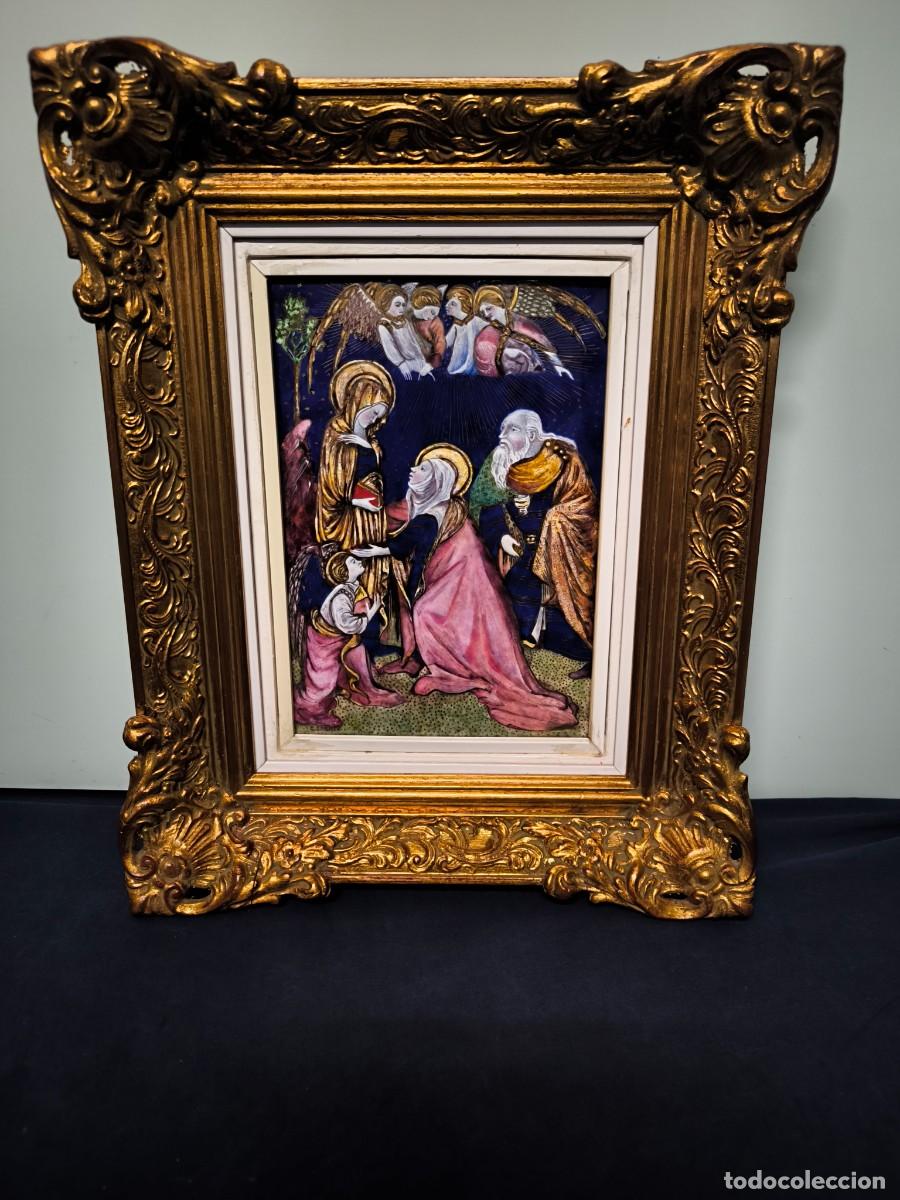 Arte: GRAN ESMALTE RELIGIOSO FIRMADO POR C.SABATE