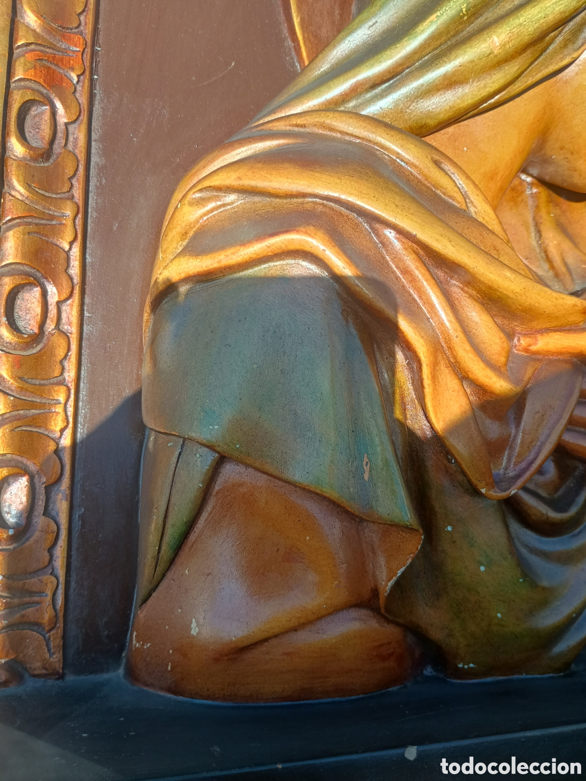 Arte: Virgen relieve firmado - Foto 5