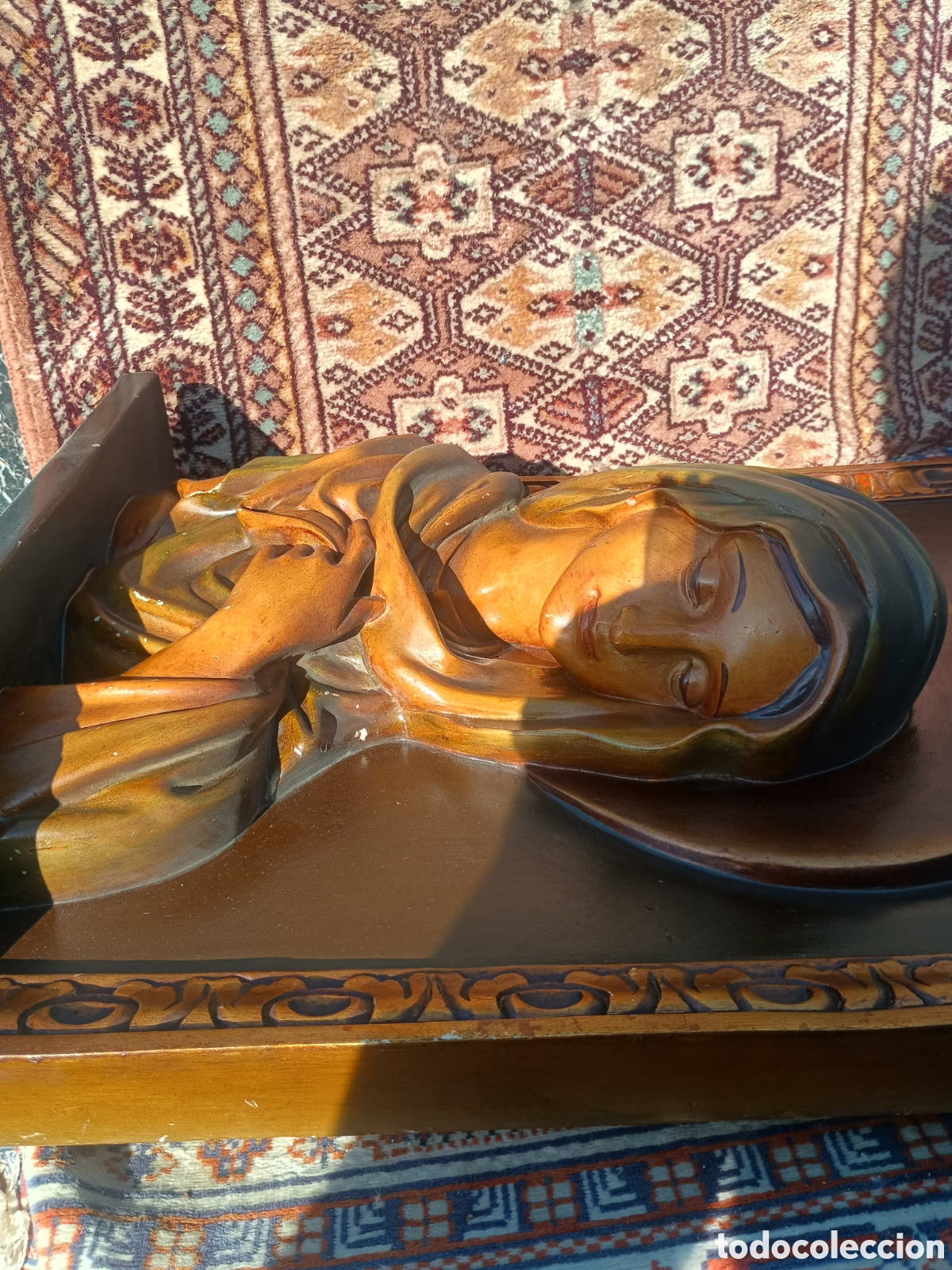 Arte: Virgen relieve firmado - Foto 13