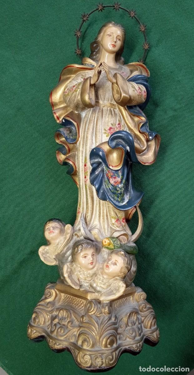 Arte: Virgen Inmaculada de escayola policromada. Principio S.XX.