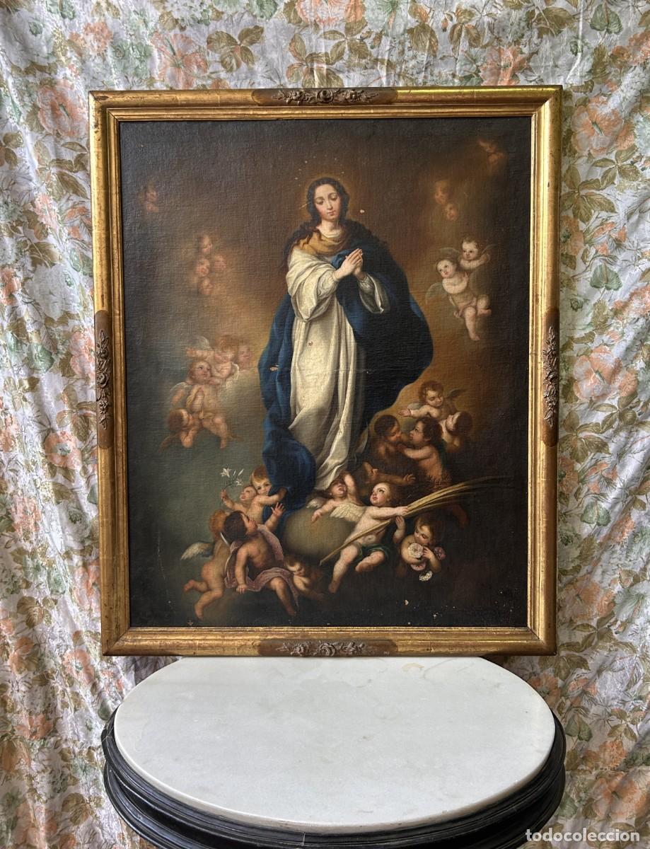 Arte: &Oacute;leo Inmaculada Concepci&oacute;n S. XIX - Foto 2
