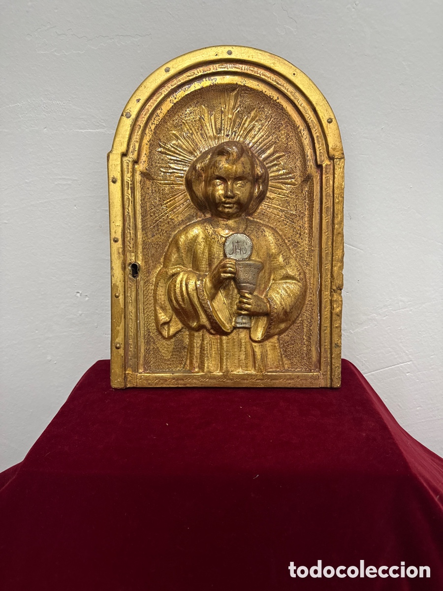 Arte: Puerta Sagrario policromado en oro fino