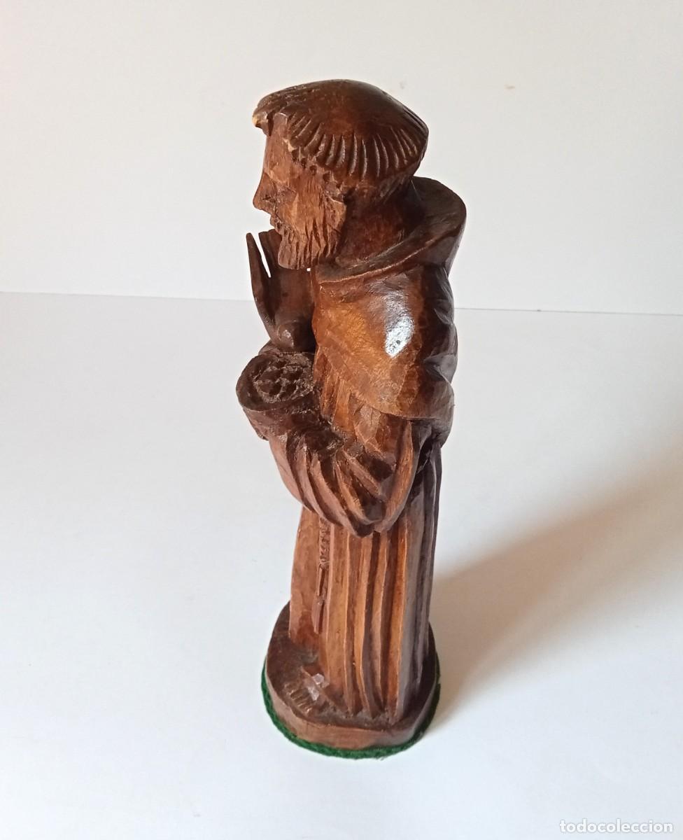 Arte: SANTO de MADERA TALLADA con PEANA - Foto 12