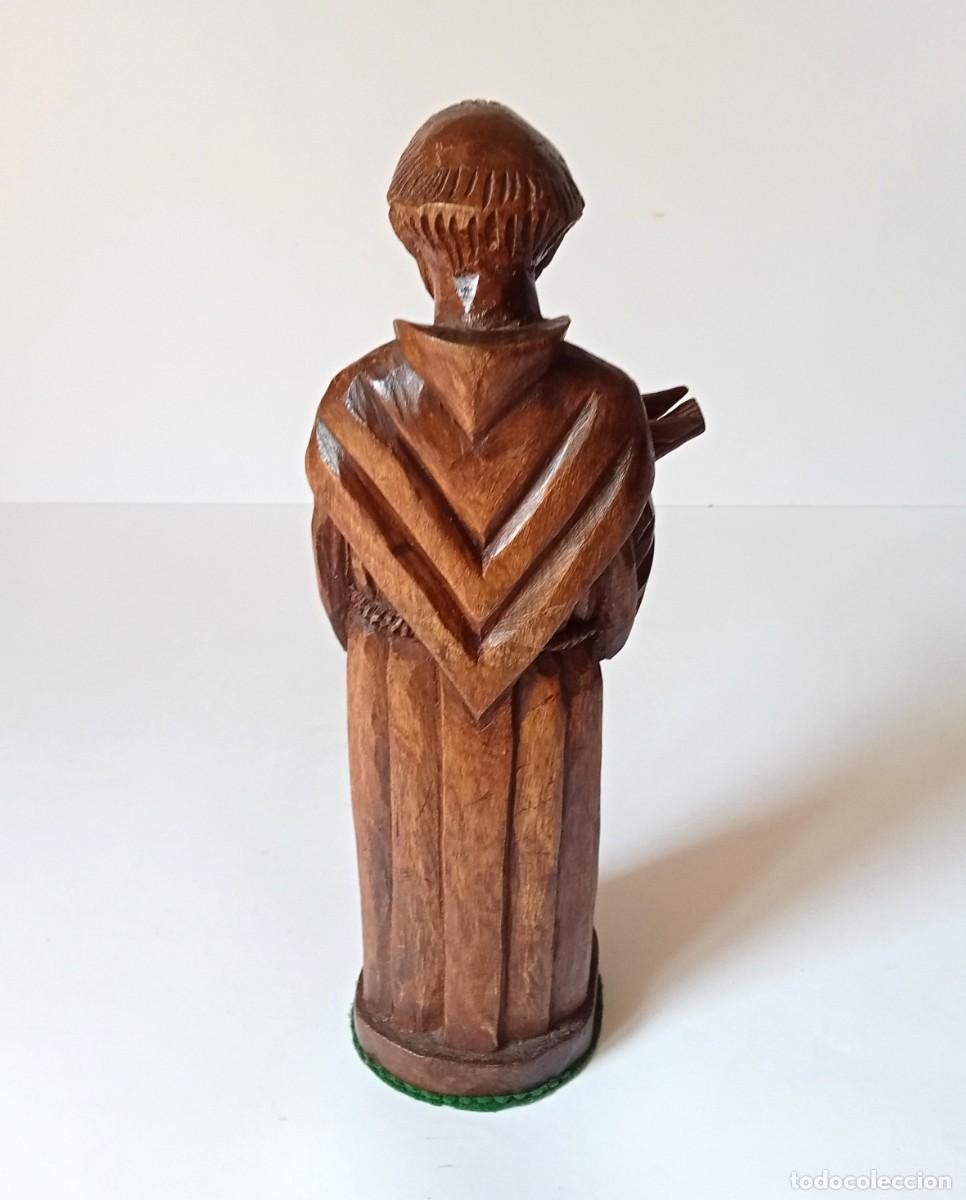 Arte: SANTO de MADERA TALLADA con PEANA - Foto 10