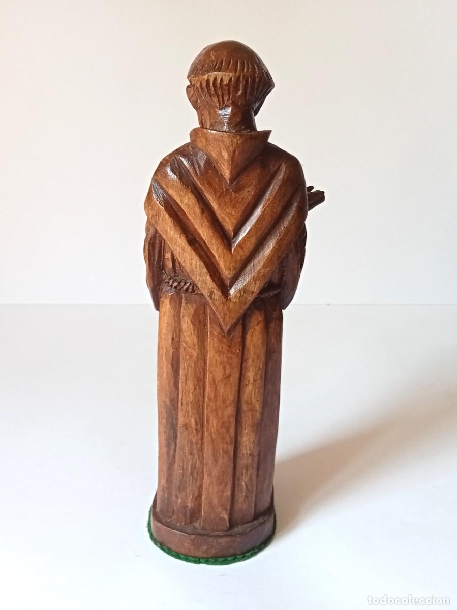 Arte: SANTO de MADERA TALLADA con PEANA - Foto 16