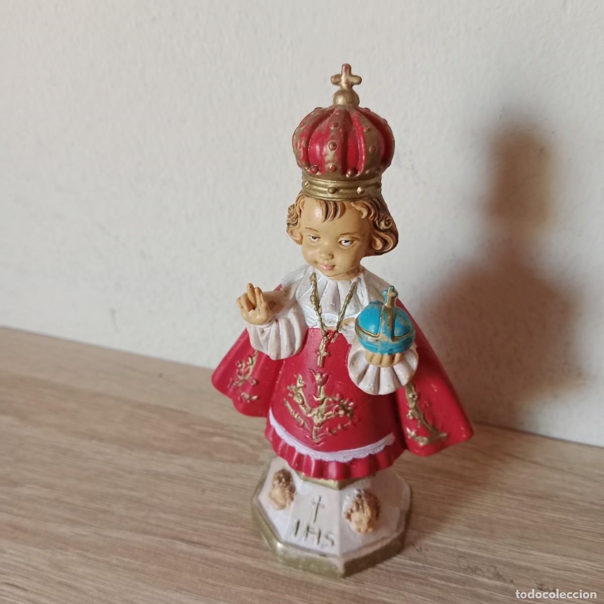 Arte: NI&Ntilde;O JES&Uacute;S DE PRAGA - FIGURA PVC 12 CMS. - IHS - ITALIA - A&Ntilde;O 1966.