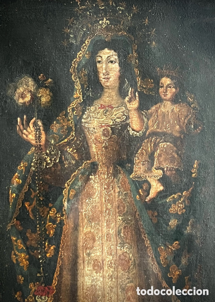 Arte: Virgen con el ni&ntilde;o. Cuzco, S.XVIII