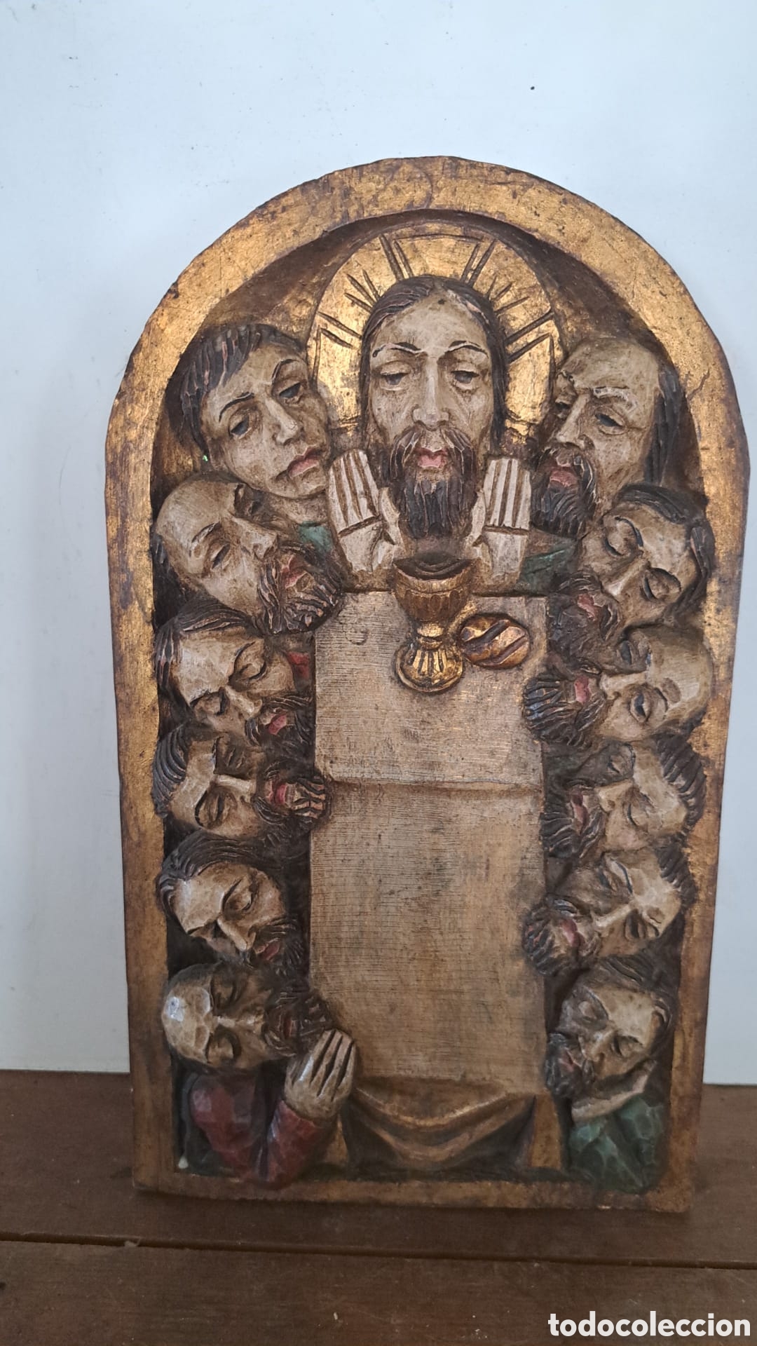 Arte: Santa Cena de madera - Foto 1