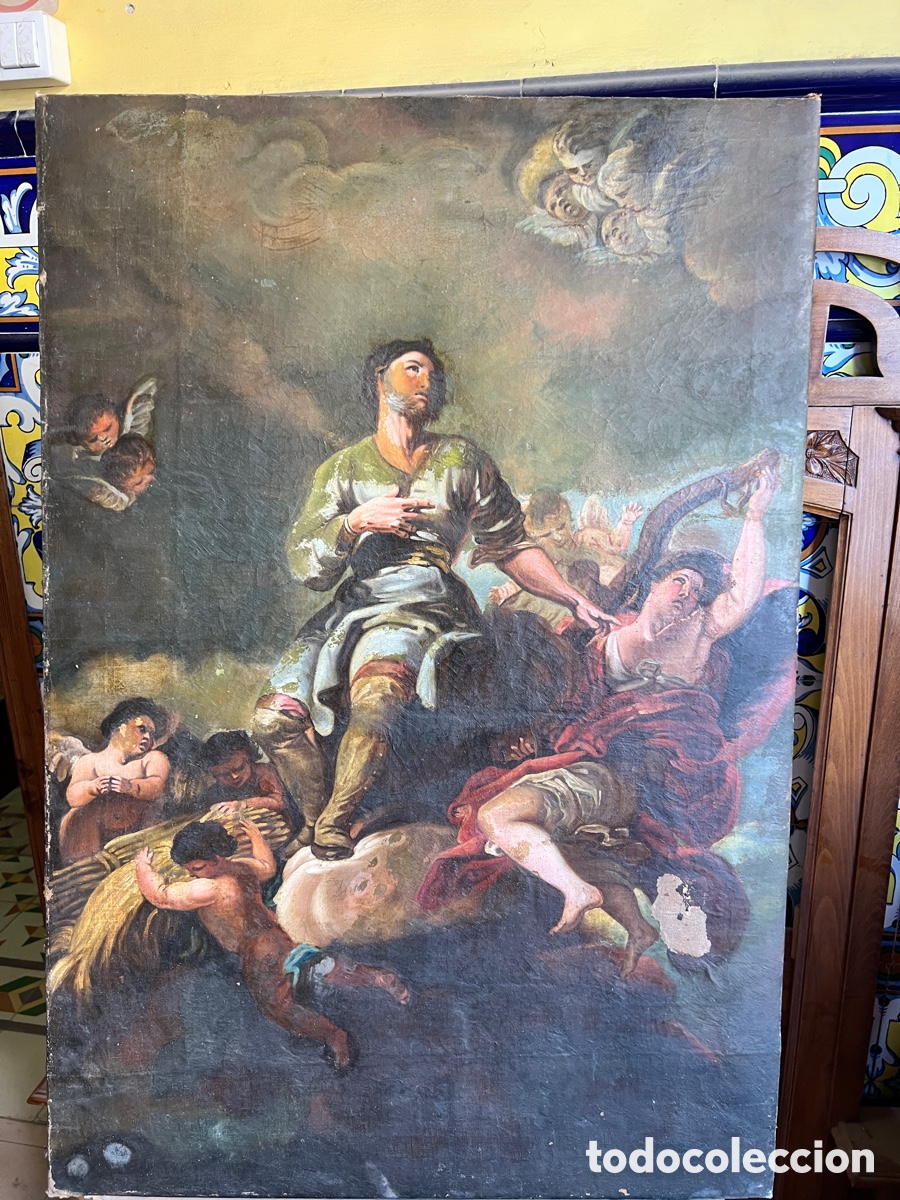 Arte: Oleo sobre lienzo desconocido - Foto 1