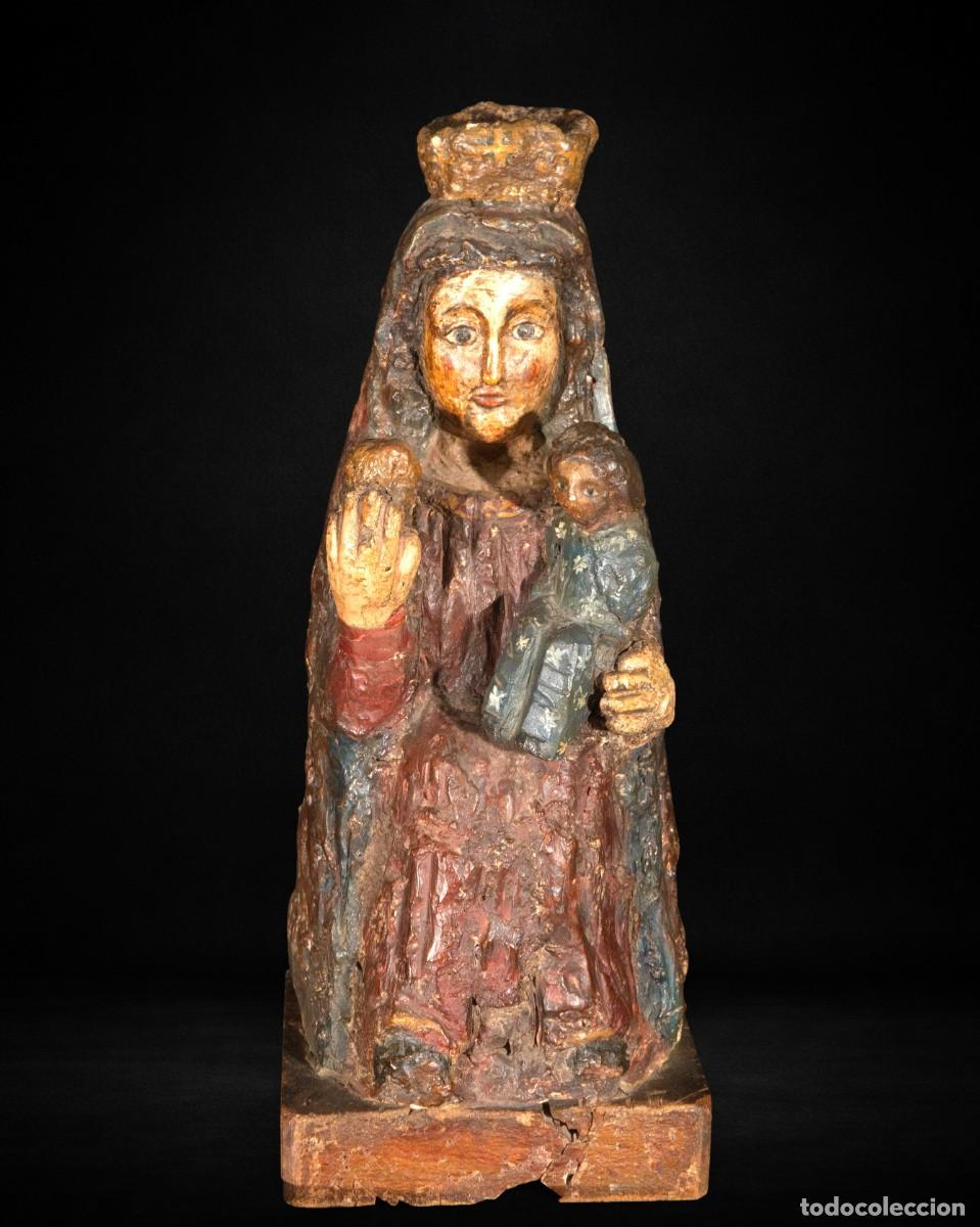 Arte: Virgen con Ni&ntilde;o, escayola policromada, Miguel Gragera Calvo, s. XX