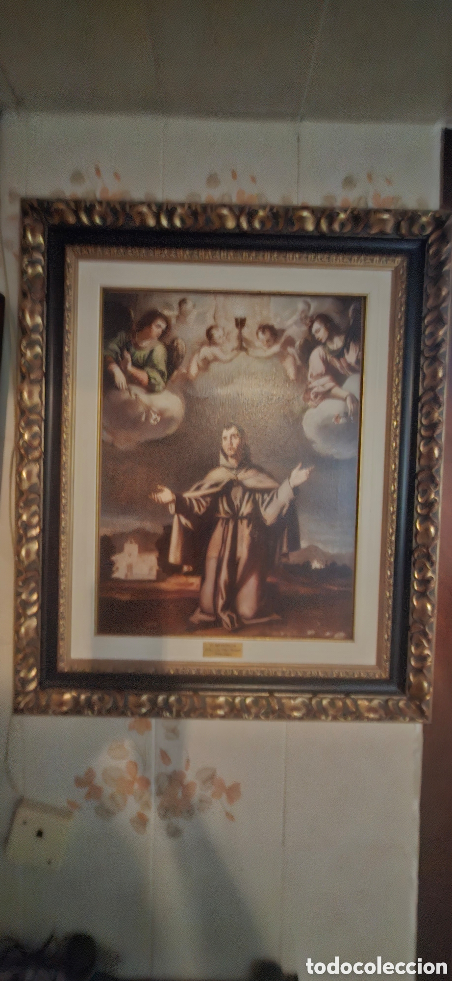 Arte: Reproducci&oacute;n de SanPascual Bayl&oacute;n enmarcada